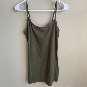 Olive green tank top dress never worn